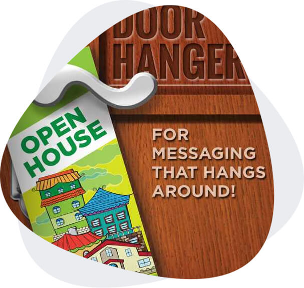 Custom door hanger printing by Catdi Printing