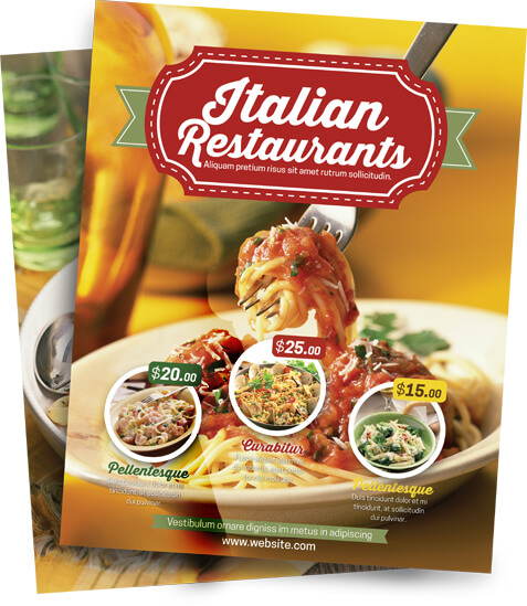 Custom flyer and brochure printing services